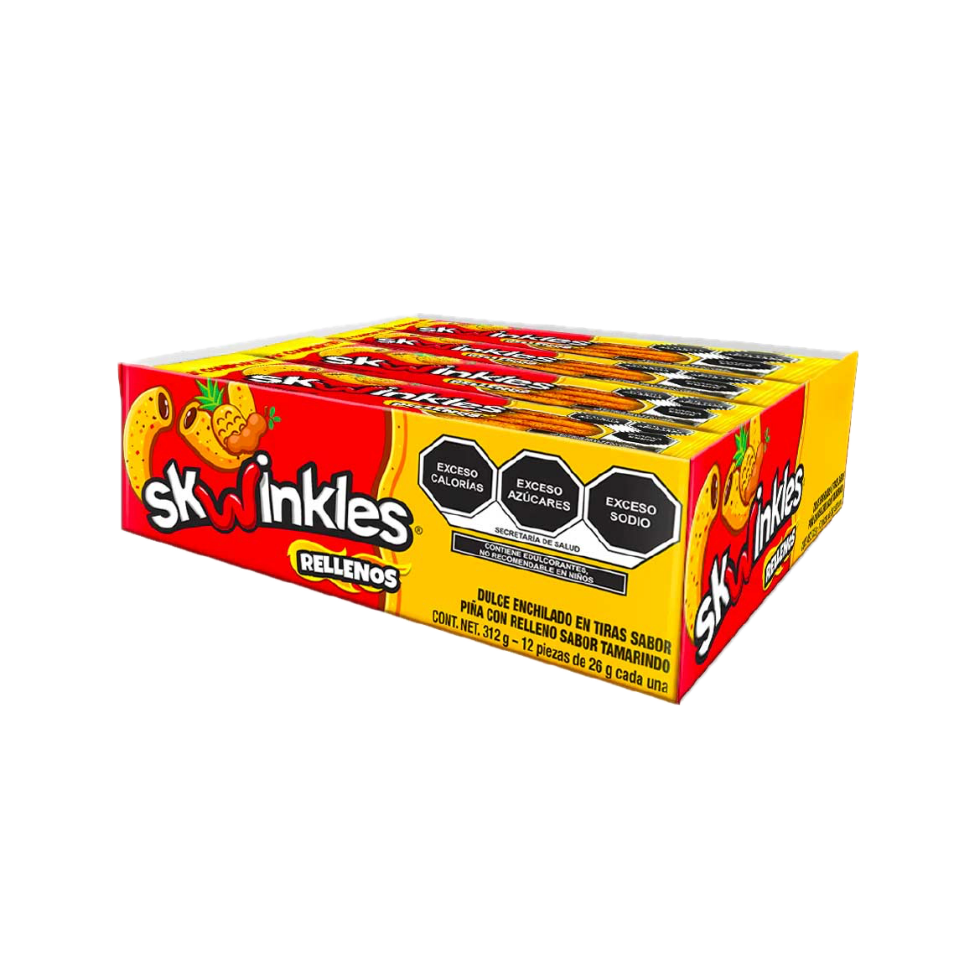 Stuffed Skwinkles Pineapple Tamarind Flavor 12 pieces 